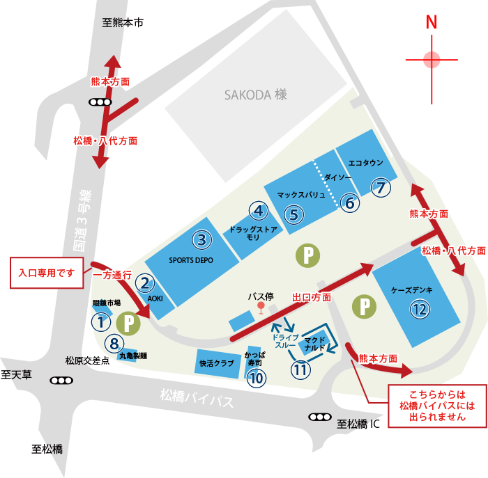 ショップ配置図